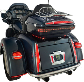 Ciro Taillight Led Tri Glide Red Lens Chr Tail Lights Ciro