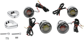 Drag Specialties Turn Signal Kit Red Smk TURN SIGNAL GROUP Drag Specialties