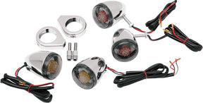 Drag Specialties Turn Signal Kit Red Smk TURN SIGNAL GROUP Drag Specialties