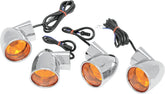 Drag Specialties Lights T/S Bullet Flt TURN SIGNAL GROUP Drag Specialties