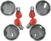 Drag Specialties Lens Kit Smoked W/Trim Rng TURN SIGNAL GROUP Drag Specialties