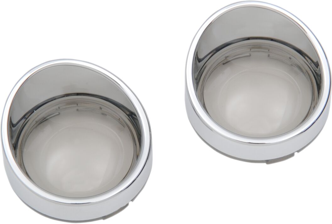 Drag Specialties Bezel T/S Visor Smoke Lens TURN SIGNAL GROUP Drag Specialties