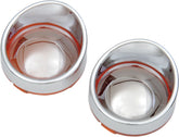Drag Specialties Bezel T/S Visor Ambr/Mir TURN SIGNAL GROUP Drag Specialties