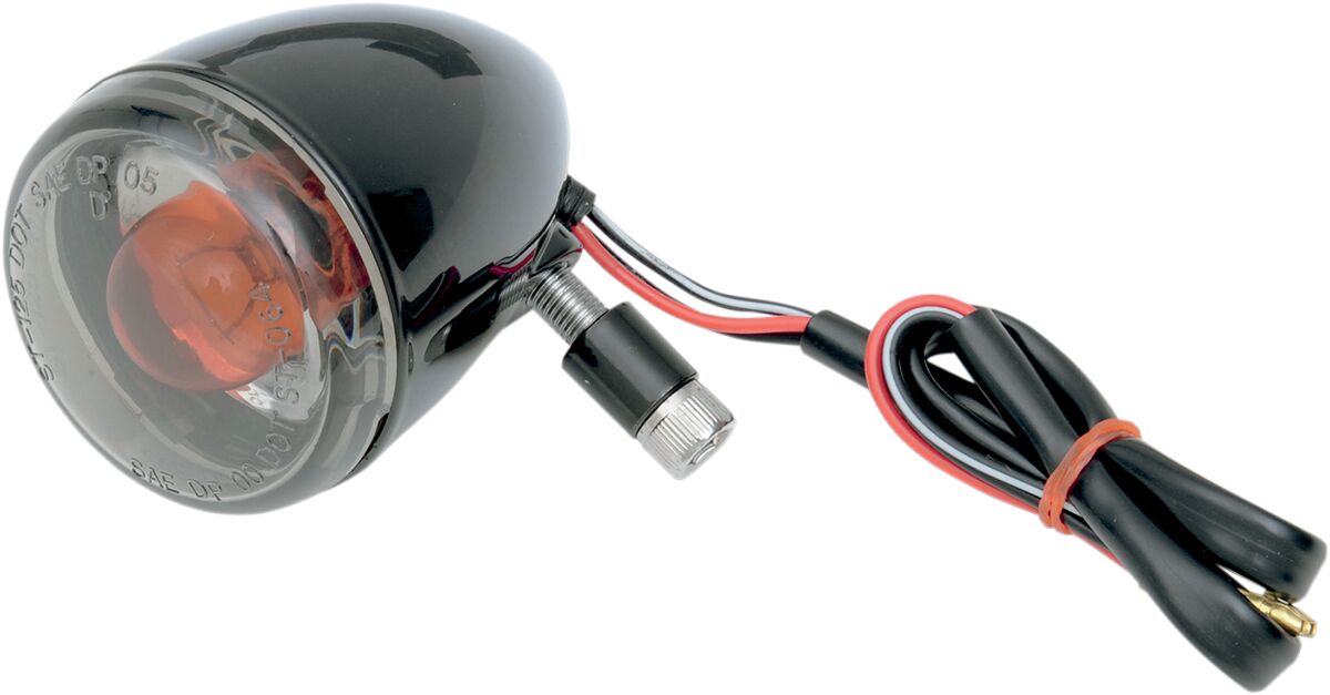 Drag Specialties Light T/S Univ F Smk Blk TURN SIGNAL GROUP Drag Specialties