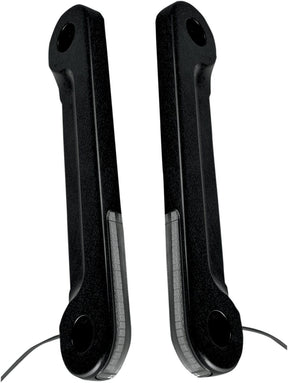 Alloy Art Light Turn Signal Fork Mounted, Black - 06-13 Street Glide Turn Signals Alloy Art
