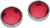Drag Specialties Lens Red W/Trim Ring TURN SIGNAL GROUP Drag Specialties