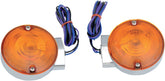 Drag Specialties Lights T/S Chr Frt Flt TURN SIGNAL GROUP Drag Specialties