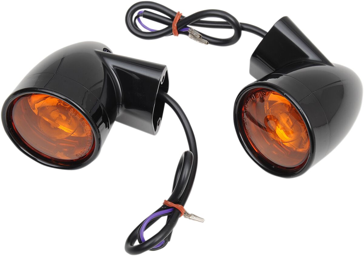 Drag Specialties Lights T/S Bul Blk Rr Flt TURN SIGNAL GROUP Drag Specialties