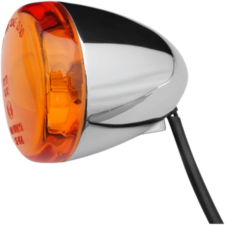 K&S Technologies Turn Signal Chrome Amber Turn Signals K&S Technologies