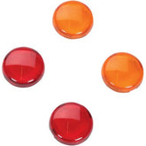 Drag Specialties Lens Kit Amb/Red Mini Due TURN SIGNAL GROUP Drag Specialties