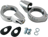 Drag Specialties Turn Signal Fork Clamps 49 Mm Chrome Turn Signals Drag Specialties