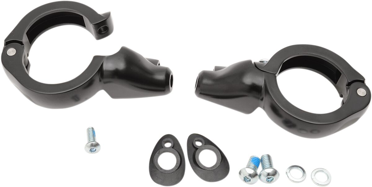 Drag Specialties Turn Signal Fork Clamps 49 Mm Black Turn Signals Drag Specialties