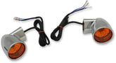 Drag Specialties Lights T/S Bullet Chr Flt TURN SIGNAL GROUP Drag Specialties
