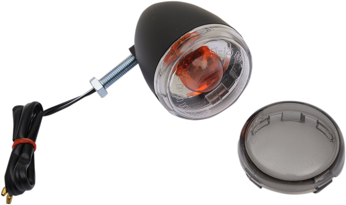 Drag Specialties Lights T/S Univ R Blk/Smk TURN SIGNAL GROUP Drag Specialties