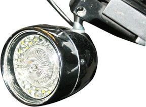 Custom Dynamics ProBEAM® Ringz Bullet Bezel LED Turn Signal, Smoked Chrome - Sportster & Dyna & Touring & Trike Turn Signals Custom Dynamics