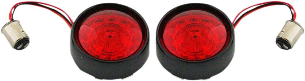 Custom Dynamics ProBeam® Bullet Bezel Rear LED Turn Signal Inserts, Gloss Black - Sportster & Dyna & Softail & Touring Turn Signals Custom Dynamics