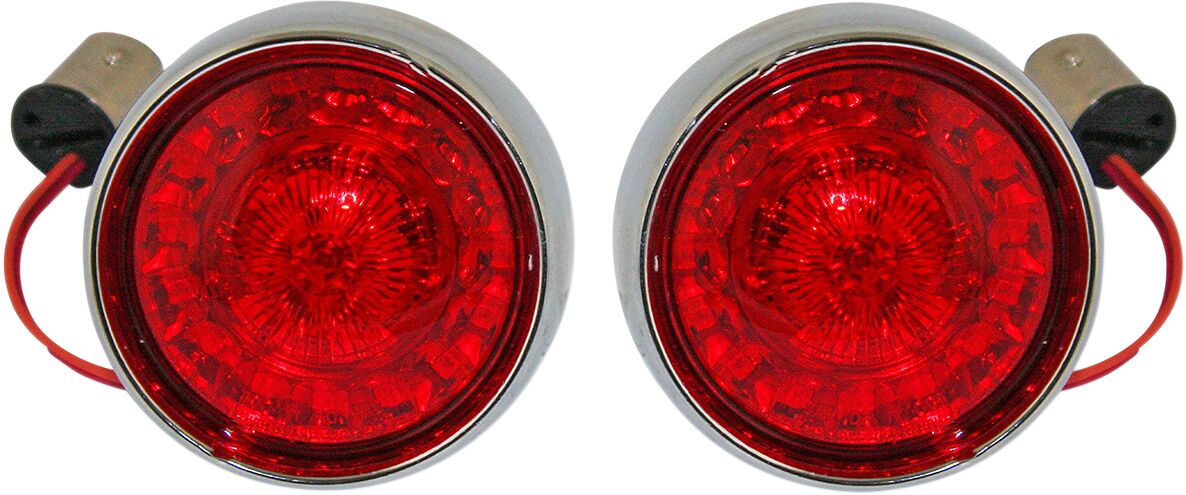 Custom Dynamics Signal Bllt 1157 Red Chr TURN SIGNAL GROUP Custom Dynamics