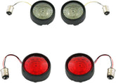 Bullet Bezel Front & Rear Turn Signal, Black - Sportster & Dyna & Softail & Touring Turn Signals Custom Dynamics Default Title