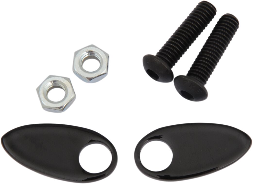 Cycle Visions Cover Plates Rr T/S Black Turn Signals Cycle Visions