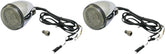 Custom Dynamics ProBeam Amber/White Dynamic Ringz Turn Signal, Chrome - 15+ Indian Turn Signals Custom Dynamics