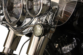 Custom Dynamics ProBeam Amber/White Dynamic Ringz Turn Signal, Chrome - 15+ Indian Turn Signals Custom Dynamics