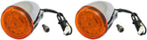 Custom Dynamics ProBEAM® Amber LED Turn Signal, Chrome - 15+ indian Turn Signals Custom Dynamics