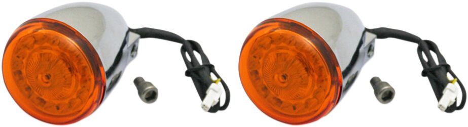 Custom Dynamics ProBEAM® Amber LED Turn Signal, Chrome - 15+ indian Turn Signals Custom Dynamics