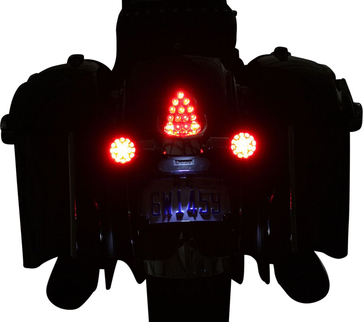Custom Dynamics ProBeam® LED Turn Signal, Red Gloss Black - 14-24 Indian Turn Signals Custom Dynamics