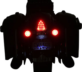 ProBeam® LED Turn Signal, Red Chrome - 14-24 Indian Turn Signals Custom Dynamics