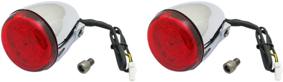 Custom Dynamics ProBeam® LED Turn Signal, Red Chrome - 14-24 Indian Turn Signals Custom Dynamics
