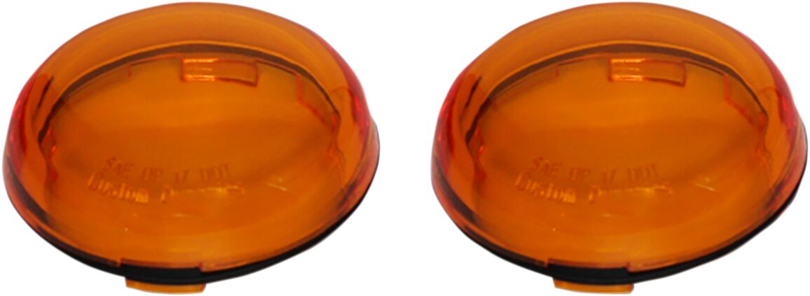 ProBeam® Deuce-Style Turn Signal Lenses, Amber - 00-24 - Sportster & Dyna & Softail & Touring Turn Signals Accessories Custom Dynamics