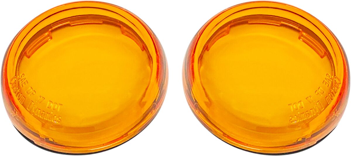 Custom Dynamics ProBeam® Deuce-Style Turn Signal Lenses, Amber - 00-24 - Sportster & Dyna & Softail & Touring Turn Signals Custom Dynamics