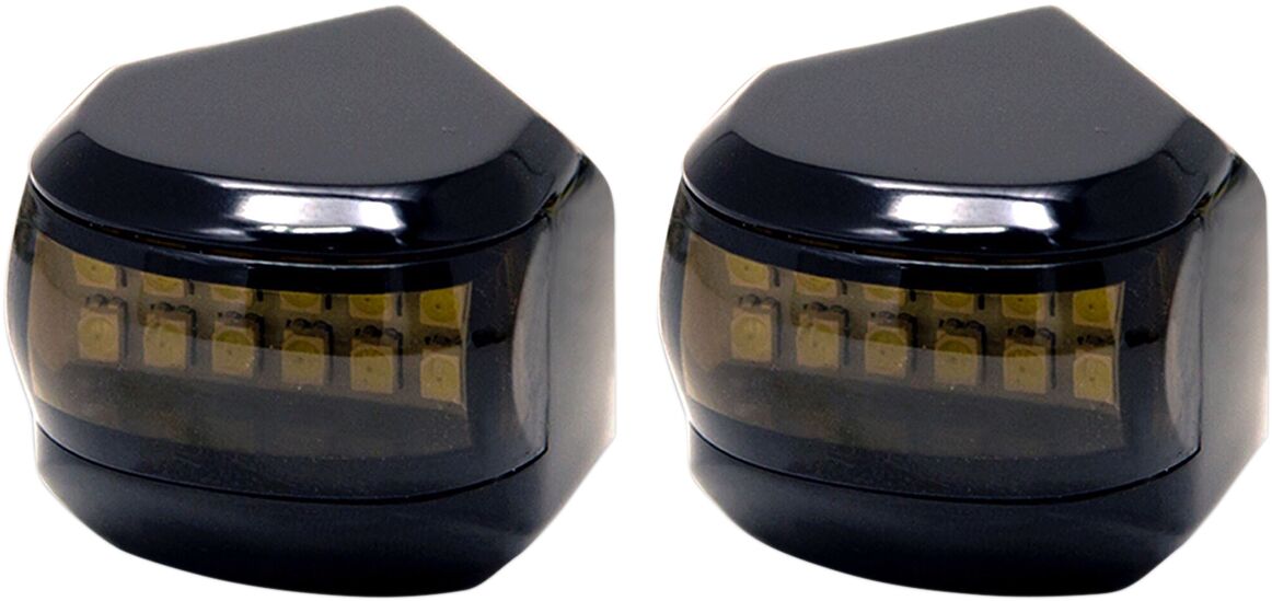 Alloy Art Multi-Replacement Light - Black Ano W/Smoke-Amber/White Turn Signals Alloy Art