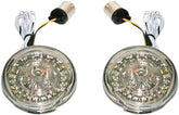 ProBeam® Amber/White Front LED Bullet Turn Signals - Harley Davidson & Indian Turn Signals Custom Dynamics Default Title