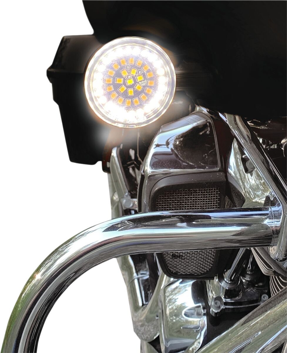 Drag Specialties Light Dual Ring Bllt TURN SIGNAL GROUP Drag Specialties
