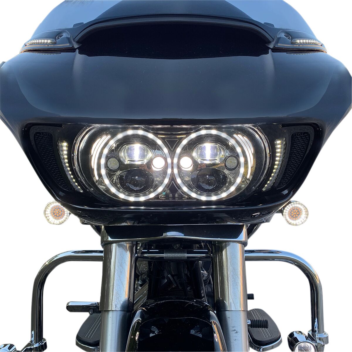 Drag Specialties Light Dual Ring Bllt TURN SIGNAL GROUP Drag Specialties