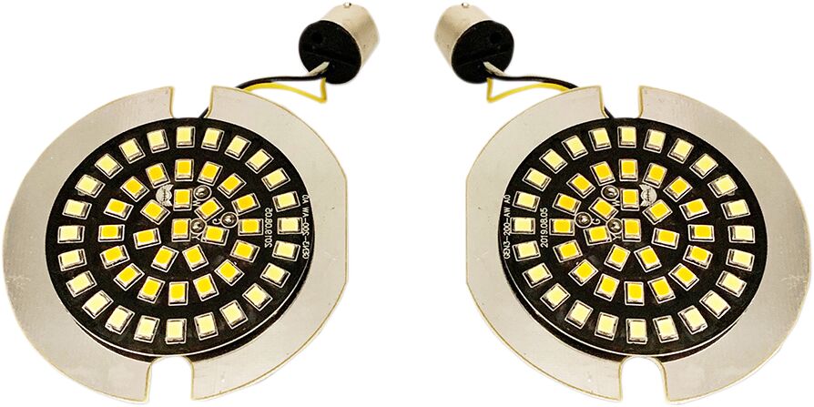 Drag Specialties Light Dual Ring Flat TURN SIGNAL GROUP Drag Specialties