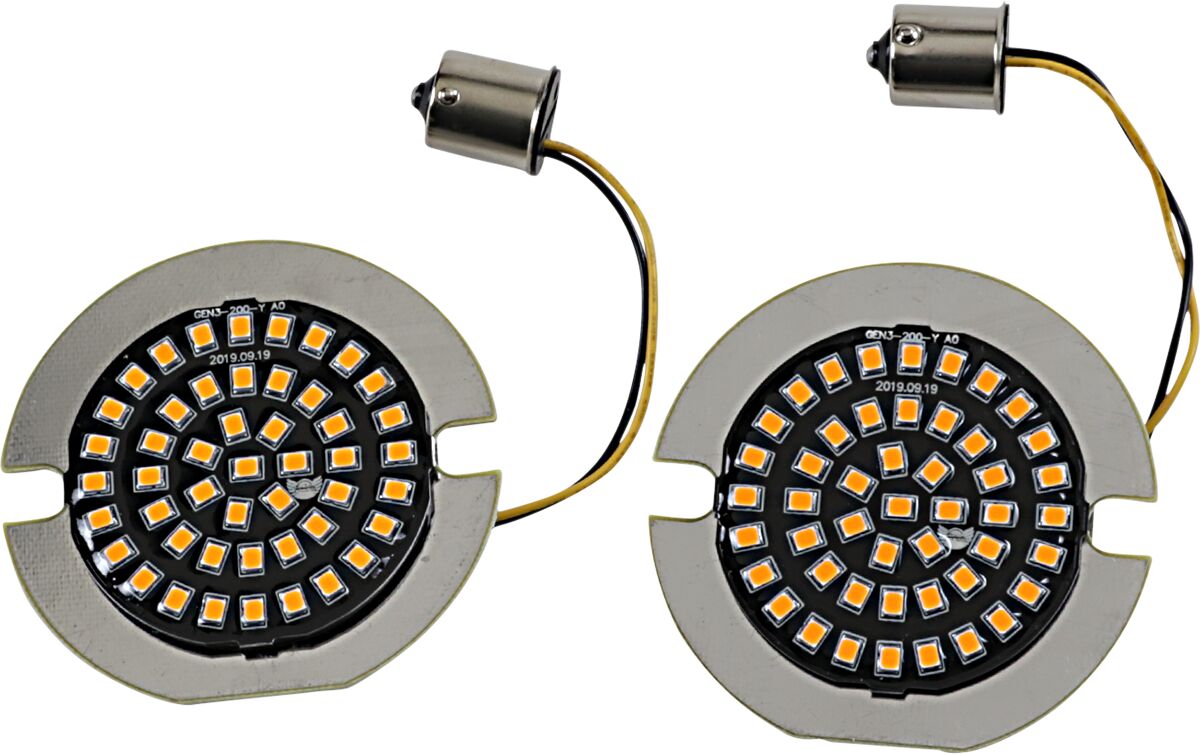 Drag Specialties Insert Led Amb 1156 Flat TURN SIGNAL GROUP Drag Specialties