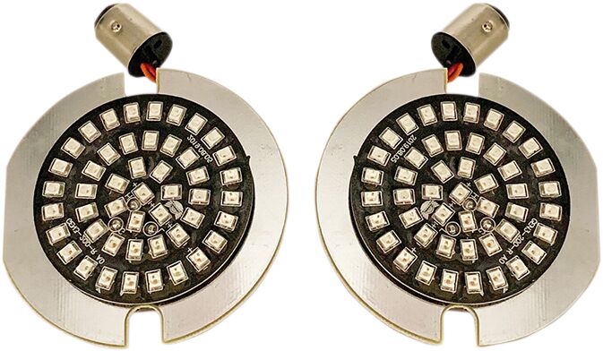 Drag Specialties Insert Led Red 1156 Flat TURN SIGNAL GROUP Drag Specialties