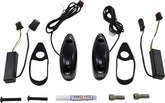 Custom Dynamics ProBeam® Front Amber/White Turn Signals, Gloss Black - 15+ Touring Turn Signals Custom Dynamics