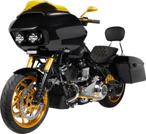 Custom Dynamics ProBeam® Front Amber/White Turn Signals, Chrome - 15+ Touring Turn Signals Custom Dynamics