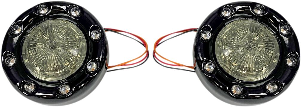 Custom Dynamics Signal Bllt 1157 Gblk/Smk TURN SIGNAL GROUP Custom Dynamics