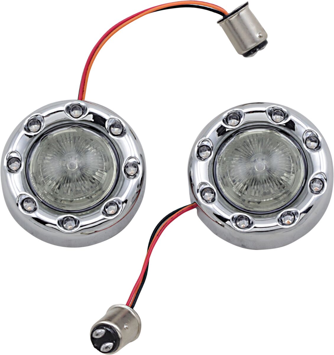 Custom Dynamics Signal Bllt 1157 Chr/Smk TURN SIGNAL GROUP Custom Dynamics