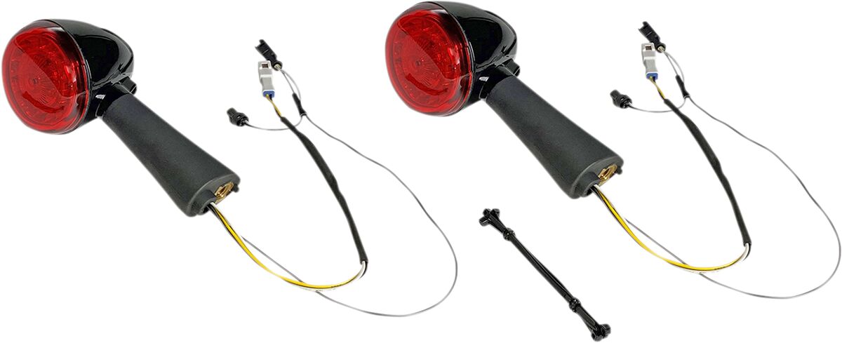ProBeam® Rear Turn Signals, Black Red - 15-24 Scout Turn Signals Custom Dynamics Default Title