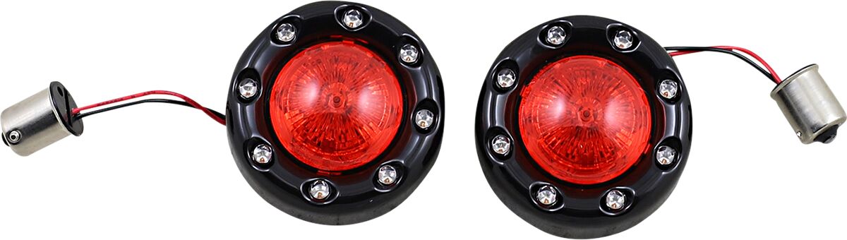 Custom Dynamics Tsignl R. Bltrng Blk/Red TURN SIGNAL GROUP Custom Dynamics