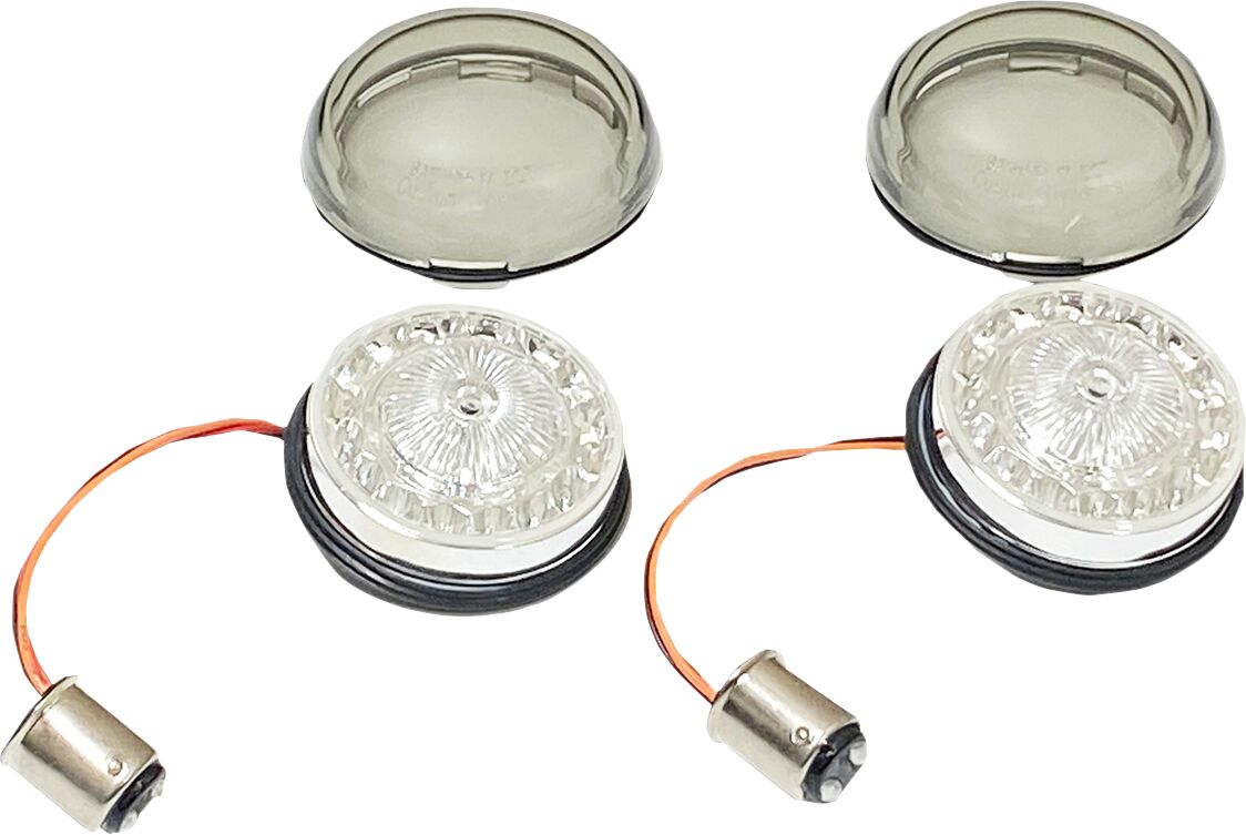 Custom Dynamics ProBEAM® Red LED Turn Signals, Red Lenses Smoked Turn Signals Custom Dynamics