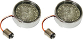 Custom Dynamics Turn Signal Insert, Chrome - 07+ Sportster & Dyna & Softail & Touring Turn Signals Custom Dynamics