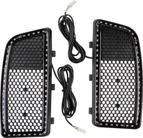 Amber Auxiliary LED Lower Fairing Inserts - 14+ Touring & Trike Turn Signals Custom Dynamics Default Title