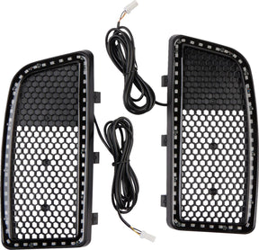 Custom Dynamics Amber Auxiliary LED Lower Fairing Inserts - 14+ Touring & Trike Turn Signals Custom Dynamics