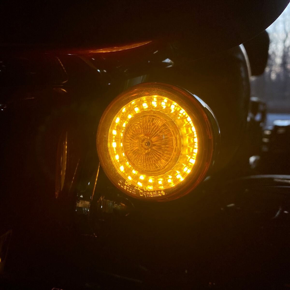 Custom Dynamics ProBeam® Front 1157 Halo Turn Signals, Amber Lens Turn Signals Custom Dynamics